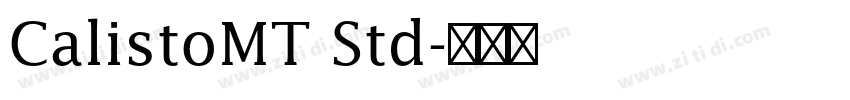 CalistoMT Std字体转换